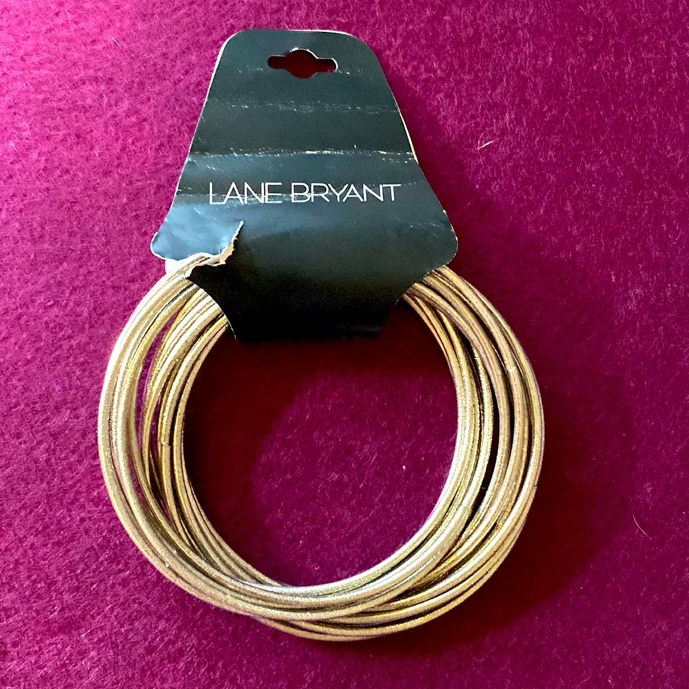 Bracelet, with 16 bangles from Lane Bryant.
